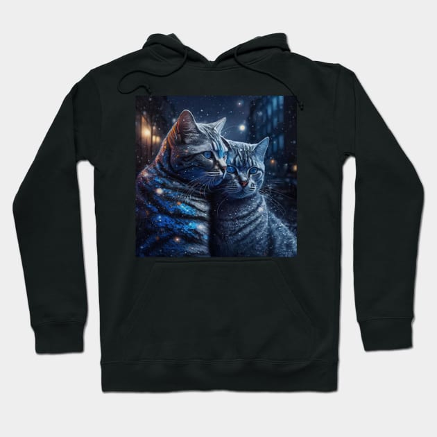 American Shorthair Duo Hoodie by Enchanted Reverie